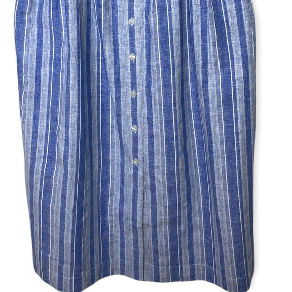 Draper James Blue White Striped Apron Dress Size: 6 - Picture 5 of 13
